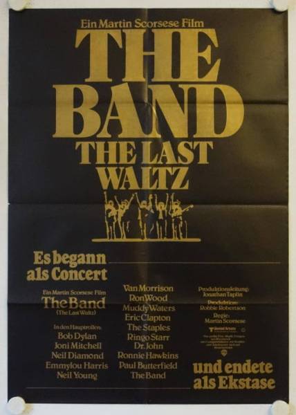 The Band originales deutsches Filmplakat